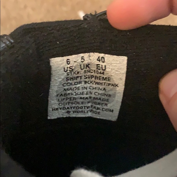 Heydey black and white high top sneakers - Picture 4 of 4